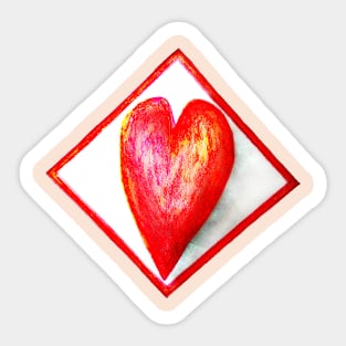 Red Diamond Sticker